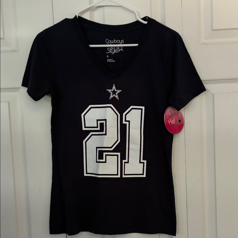 Cowboys Women's V-Neck Short Sleeve Tee